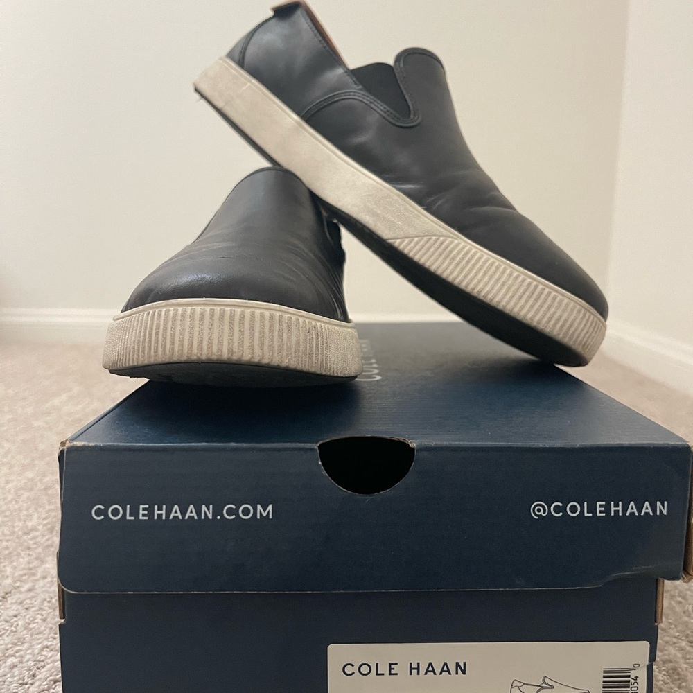 Cole Haan black slip-on 10